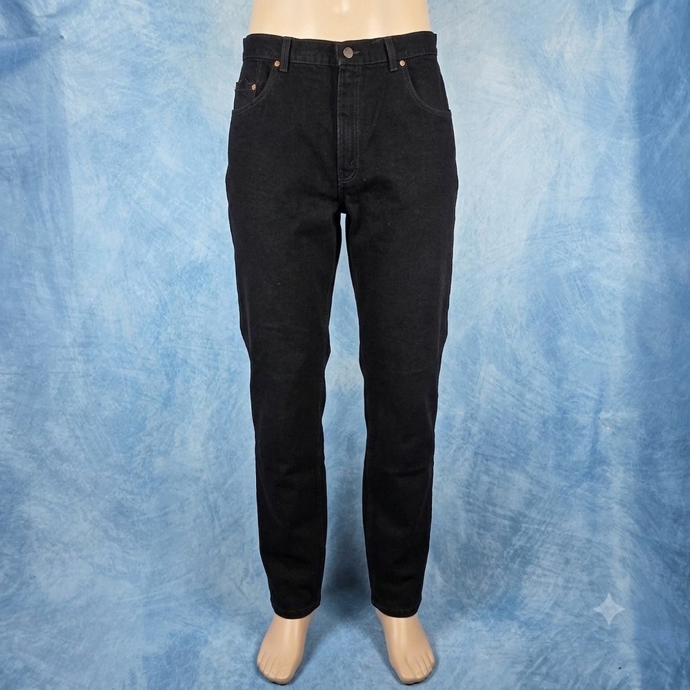Vintage 1997 Levis 560 Loose Fit Tapered Leg Black Jeans Mens 36x32 Made in USA